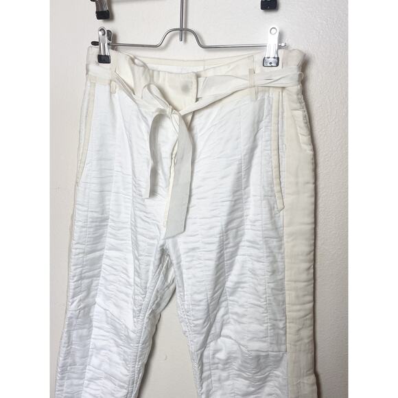 Isabel Marant White Crop Cotton Drawstring Pants Women’s Sz FR 38, US 6 Casual - Picture 2 of 10